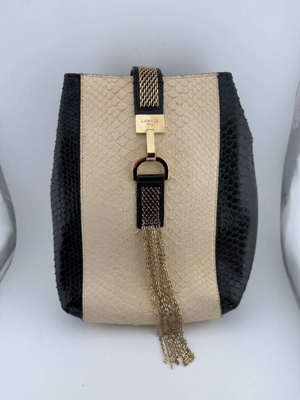 BRAND NEW LANVIN PYTHON BAG! LOVING THE GOLD HARDWARE!!! SOOO LANVIN!!